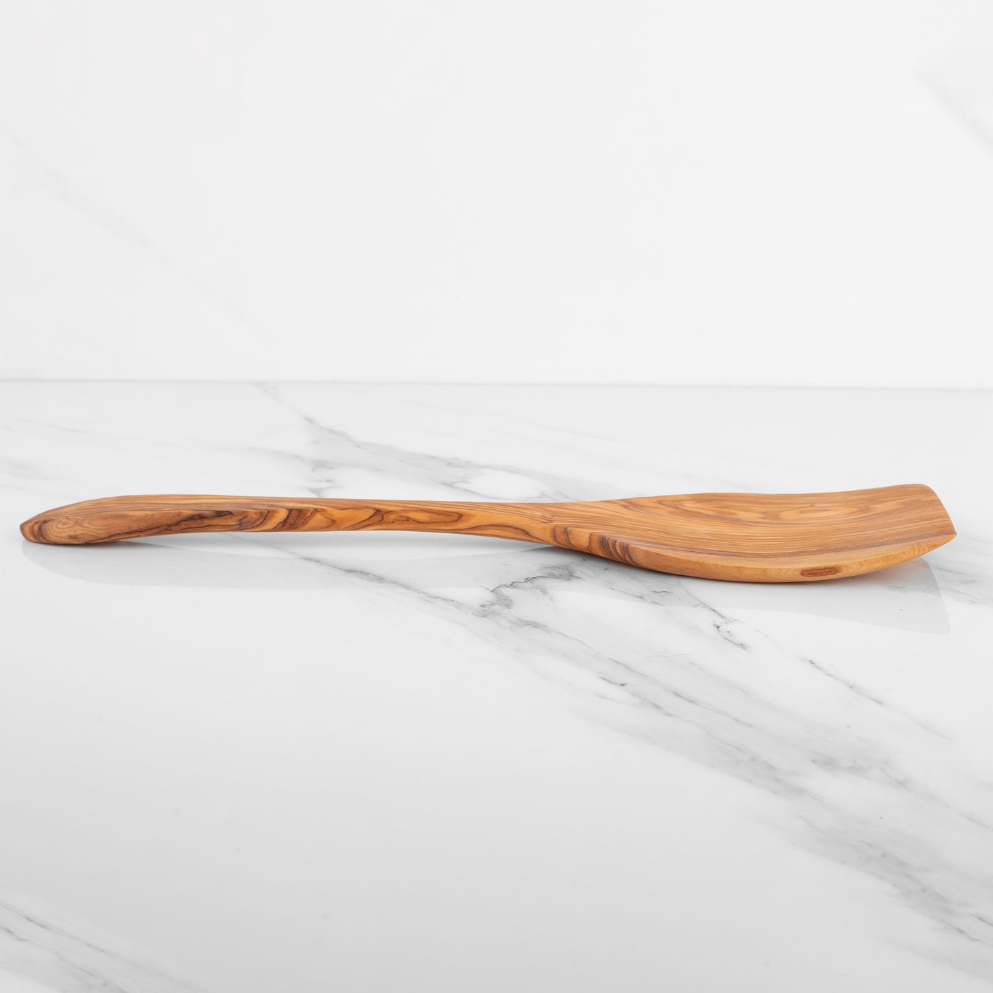 Cuillère pelle en bois d'olivier estonien faite à la main 40 cm (15,75")
