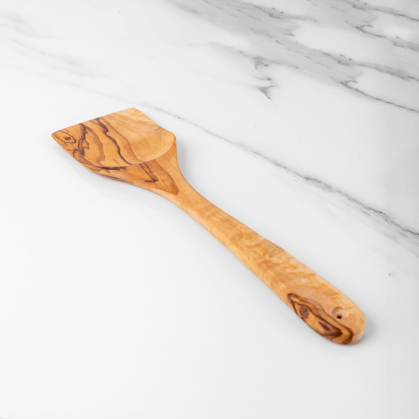 Spatule en bois d'olivier estonien faite à la main de 30 cm (11,8 po)