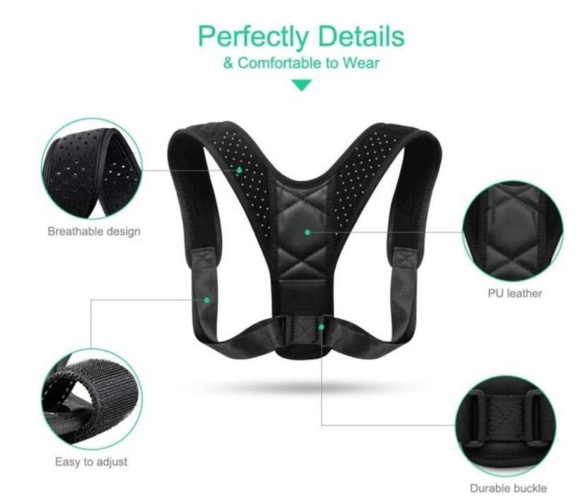 Back Sense™ – Correcteur de posture unisexe réglable pour le soutien du dos et des épaules
