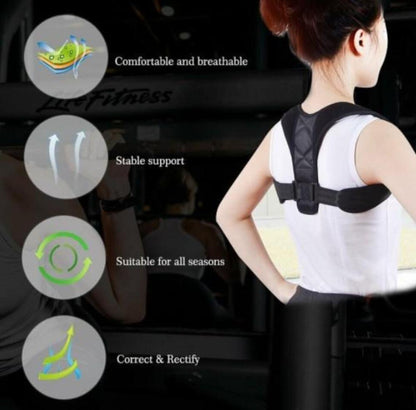 Back Sense™ – Correcteur de posture unisexe réglable pour le soutien du dos et des épaules