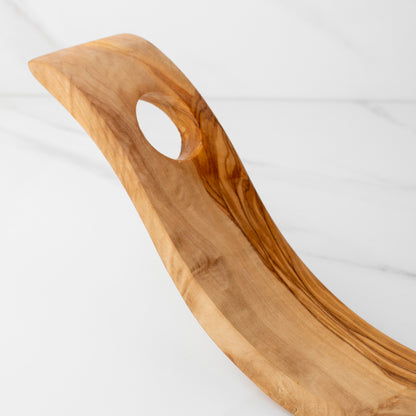 Porte-bouteille en bois d'olivier fait main | Disponible en deux modèles