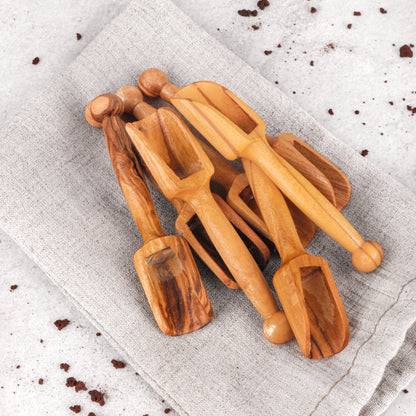 Mini pelle en bois - Fabriquée à la main en bois d'olivier