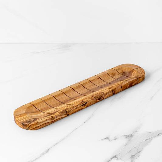 Planche à pain en bois d'olivier faite main | Plat de service rustique
