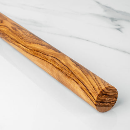 Rouleau à pâtisserie français en bois d'olivier fait main | Disponible en trois tailles