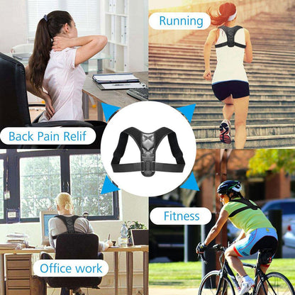 Back Sense™ – Correcteur de posture unisexe réglable pour le soutien du dos et des épaules